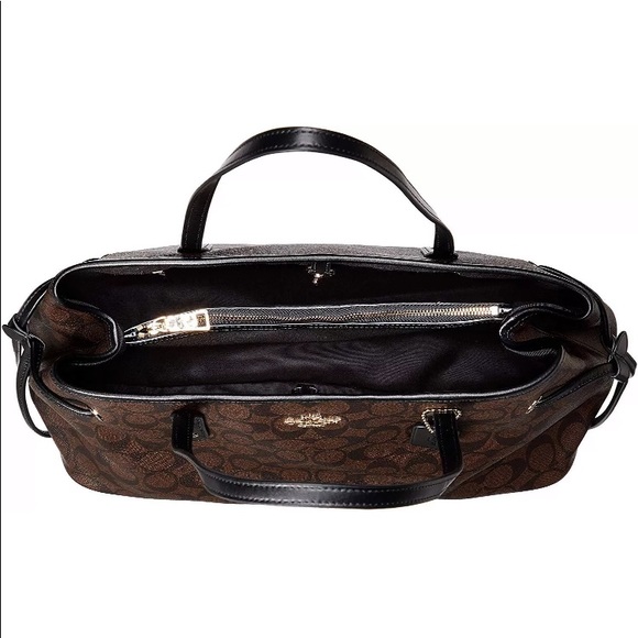 NWT COACH signature pvc drawstring tote large bag - Picture 5 of 6